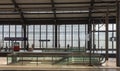 People waiting for the train at S-Bahn Friedrichstrasse Station Bahnhof FriedrichstraÃÅ¸e, Berlin, Germany.